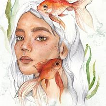Mi Proyecto del curso: Retrato ilustrado en acuarela. Projekt z dziedziny Kreat, wność i Malowanie akwarelą użytkownika bet_pallerola - 01.11.2020