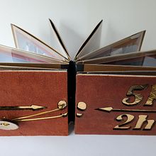 My project in Bookbinding of Your Artwork without Folds course. Bookbinding project by Zina Sofer - 11.01.2020
