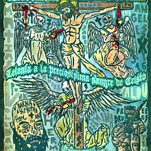 Letanía a la Preciosísima Sangre de Cristo.. Traditional illustration, and Digital Illustration project by woodcutter Manero - 11.01.2020