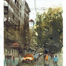 Mein Kursprojekt: Stadtlandschaften in Aquarell. Un progetto di Animazione 2D di Richard Gustav - 01.11.2020