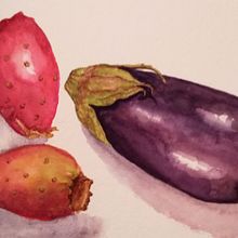 My project in Botanical Illustration with Watercolors course. Ilustração botânica projeto de Kathrin Fo - 01.11.2020