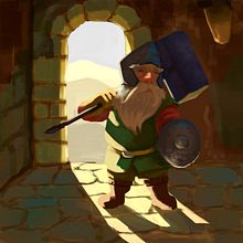 Mi Proyecto del curso: Principios de iluminación para pintura digital. Enano y Fantasma Gelatinoso Ein Projekt aus dem Bereich Traditionelle Illustration und Digitale Illustration von Mario Lopez - 01.11.2020