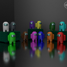 Among 3D. 3D, 3D Design, and 3D Character Design project by Laura Fernandez Olivar - 10.31.2020
