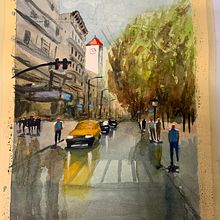 Mi Proyecto del curso: Paisajes urbanos en acuarela. Pintura em aquarela projeto de Javier Hernández - 01.11.2020