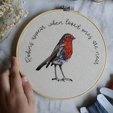 ¡Pintemos un petirrojo!. Projekt z dziedziny  Haft użytkownika Cristina mangas - 02.11.2020