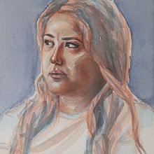 My project in Artistic Portrait with Watercolors course. Pintura em aquarela projeto de deni_g - 02.11.2020
