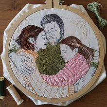 Mi Proyecto del curso: Creación de retratos bordados. Projekt z dziedziny  Sztuki piękne,  Haft i  Kaligrafia użytkownika Ximena Ibañez - 28.10.2020