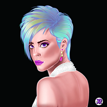 CHICA TORNASOL,  Retrato de personajes femeninos con Procreate. Projekt z dziedziny Ilustracja c i frowa użytkownika kathyuska Viña - 04.11.2020