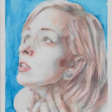 Mi Proyecto del curso: Esperanza. Un proyecto de Dibujo de Retrato, Ilustración tradicional y Pintura a la acuarela de nuriaarce79 - 03.11.2020