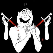 Inktober 2019 - The Widower. Traditional illustration project by ykar - 10.11.2019