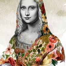 MI GIOCONDA . Portrait Drawing, Traditional illustration, and Watercolor Painting project by Mary Orsini - 11.03.2020