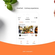 Onechef — concept app. Product Design project by José Galeano - 11.03.2020