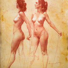 October's Grace. Artistic Drawing, Drawing, Figure Drawing, Fine Arts, Pencil Drawing, Portrait Drawing, and Realistic Drawing project by Shane Wolf - 11.03.2020