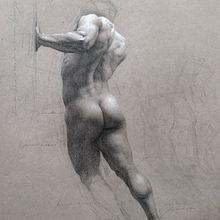 Thrust, étude. Desenho artístico, Desenho, Desenho anatômico, Artes plásticas, Desenho a lápis, e Desenho realista projeto de Shane Wolf - 03.11.2020