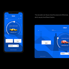 Uber Calculator. Een project van Webdesign van José Galeano - 03.11.2020