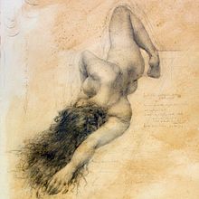 Suspension, étude. Un progetto di Disegno artistico, Disegno, Disegno anatomico, Belle arti, Disegno a matita e Disegno realistico di Shane Wolf - 03.11.2020