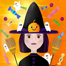 Halloween illustration. Un progetto di Illustrazione tradizionale di Martha Morales Hernandez - 04.11.2020