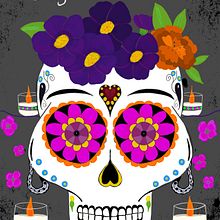 Day of the death. Un progetto di Illustrazione digitale di Martha Morales Hernandez - 04.11.2020