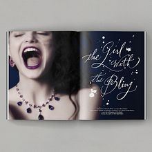 The Girl with the Bling. Un proyecto de Dirección de arte, Caligrafía, Diseño editorial, H, lettering y Tipografía de Diego Pinilla Amaya - 04.11.2020