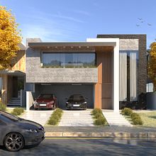 MV HOUSE - CHAHOUD. Een project van 3D y Architectuur van Rafaela Gelatti Senna - 04.11.2020