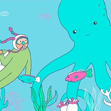 La sirena temporal. Un proyecto de Ilustración infantil de Angie Juanto - 04.11.2020