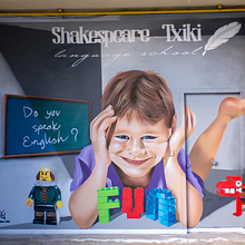 Graffiti para academia Shakespeare. Street Art project by Nextor Otaño - 12.31.2019