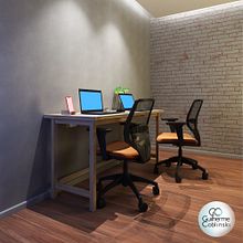 SketchUp e V-Ray - Mesa escritório home office. 3D, 3D Design, Interior Architecture, Interior Design, Furniture Design, Making, and 3D Modeling project by Guilherme Coblinski Tavares - 11.04.2020
