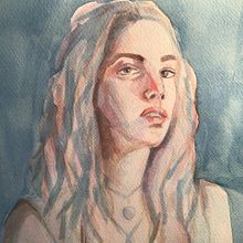 Mi Proyecto del curso: Retrato artístico en acuarela. Un progetto di Pittura ad acquerello di Daniela González - 22.12.2020