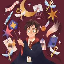 Proyecto final | Ilustración flat con Photoshop. Ilustração tradicional projeto de Johanna Rodrigues - 04.11.2020