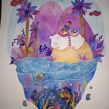 Mi Proyecto del curso: Técnicas de ilustración con acuarela y gouache. Fine Arts project by Lina Maria Muñoz Torres - 11.06.2020