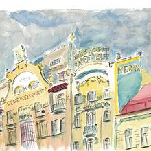 My project in Architectural Sketching with Watercolor and Ink course. Un progetto di Pittura ad acquerello di redsands_100 - 05.11.2020