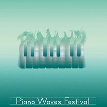 Piano Waves Festival Poster. Un proyecto de Dirección de arte e Ilustración tradicional de danagruending - 01.01.2017