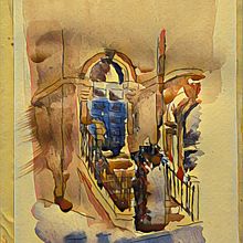 My first urban paintings. Watercolor Painting project by Anna Fahraeus - 11.05.2020