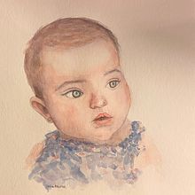 Mi Proyecto del curso: Retrato artístico en acuarela. Fine Arts, Portrait Drawing, and Watercolor Painting project by Teresa Maraver Granados - 11.05.2020