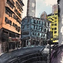 My project in Architectural Sketching with Watercolor and Ink course. Un progetto di Illustrazione architettonica di Carol Ip - 06.11.2020