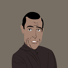 Sir Sean Connery. Vector Illustration project by Francisco Bonett - 11.06.2020
