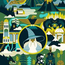 Lord of the Halflings. Editorial Illustration, Traditional illustration, Digital Illustration, and Vector Illustration project by Owen Davey - 01.01.2020