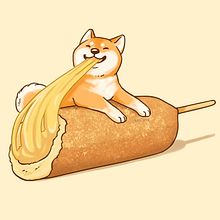 Corndogs . Traditional illustration, and Digital Illustration project by Daniela López Marín - 09.20.2020