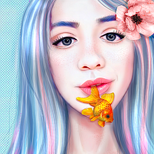 Mi Proyecto del curso: Retratos digitales de fantasía con Photoshop. Un proyecto de Dibujo digital de aczinpower - 07.11.2020