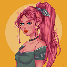 Mi Proyecto del curso: Retrato de personajes femeninos con Procreate. Digital Illustration project by Adriana Fonseca - 11.07.2020