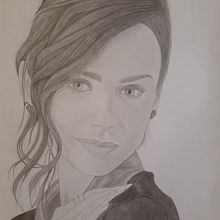 Lily Collins. Portrait Drawing, and Realistic Drawing project by Ricardo Vázquez - 11.07.2020