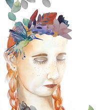 My project in Illustrated Portrait in Watercolor course. Traditional illustration project by ciana20 - 11.07.2020