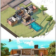 Mi Proyecto del curso: Ilustración digital de proyectos arquitectónicos. Architecture project by pablo23sarta - 12.30.2020