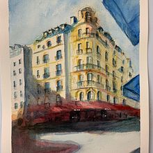 Mi Proyecto del curso: Dibujo arquitectónico con acuarela y tinta. Pintura em aquarela, Esboçado, Desenho, Ilustração arquitetônica, Sketchbook e Ilustração com tinta projeto de Javier Hernández - 08.11.2020