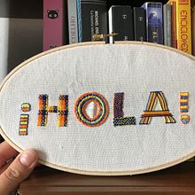 Mi Proyecto del curso: Letras bordadas: el hilo como herramienta gráfica. Un proyecto de Bordado de miriel.imladris - 25.11.2020