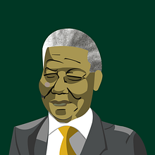 Nelson Mandela. Digital Illustration project by Francisco Bonett - 11.09.2020