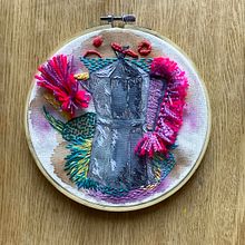 Mi Proyecto del curso: Técnicas avanzadas de bordado: puntadas y composiciones con volumen. Embroider, and Textile Design project by Lily Portius Yáñez - 11.07.2020
