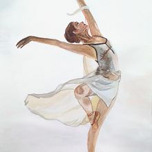 Mi Proyecto del curso: Bailarina de Ballet. Traditional illustration project by Mariela Ferrero - 11.09.2020