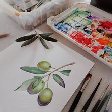 Mi Proyecto del curso: Ilustración botánica con acuarela. Traditional illustration, and Botanical Illustration project by Marcela Burgos - 11.09.2020