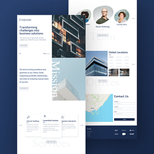 Corporate Web Design. Un progetto di Graphic design, UX / UI e Web design di Guilherme Ribeiro - 10.11.2020